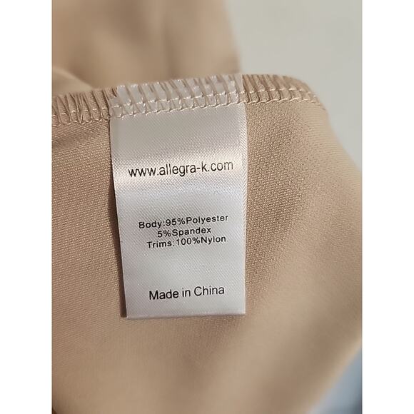 Allegra K Dress Hourglass Flare Zip Closure Back Lace Short Sleeve Sz Large NEW - Picture 6 of 10